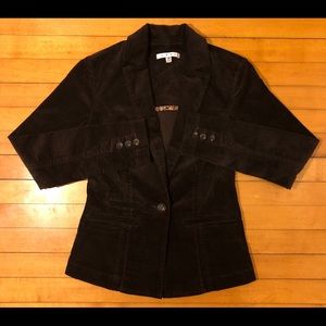 Women's Size XS CAbi Brown Corduroy Blazer